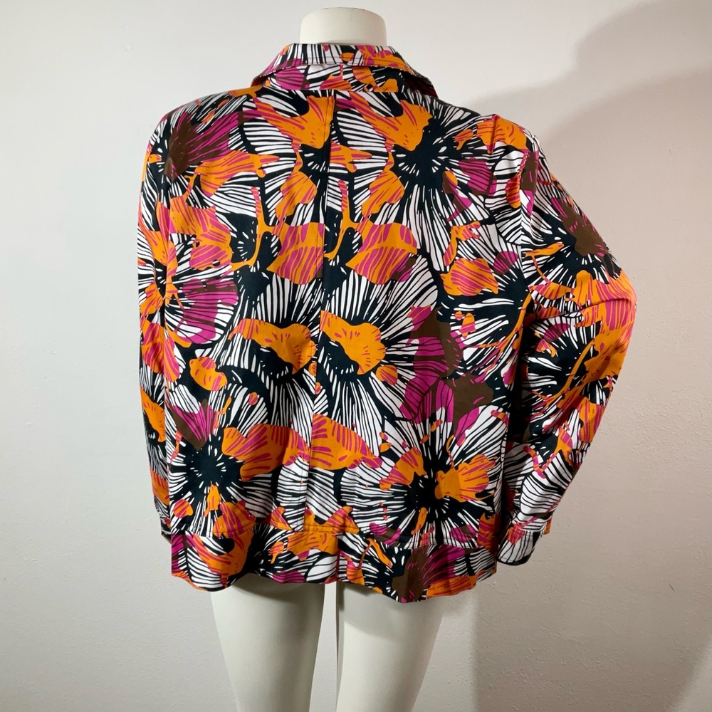 Patrick Christopher Open Front Waist Length Flora… - image 4